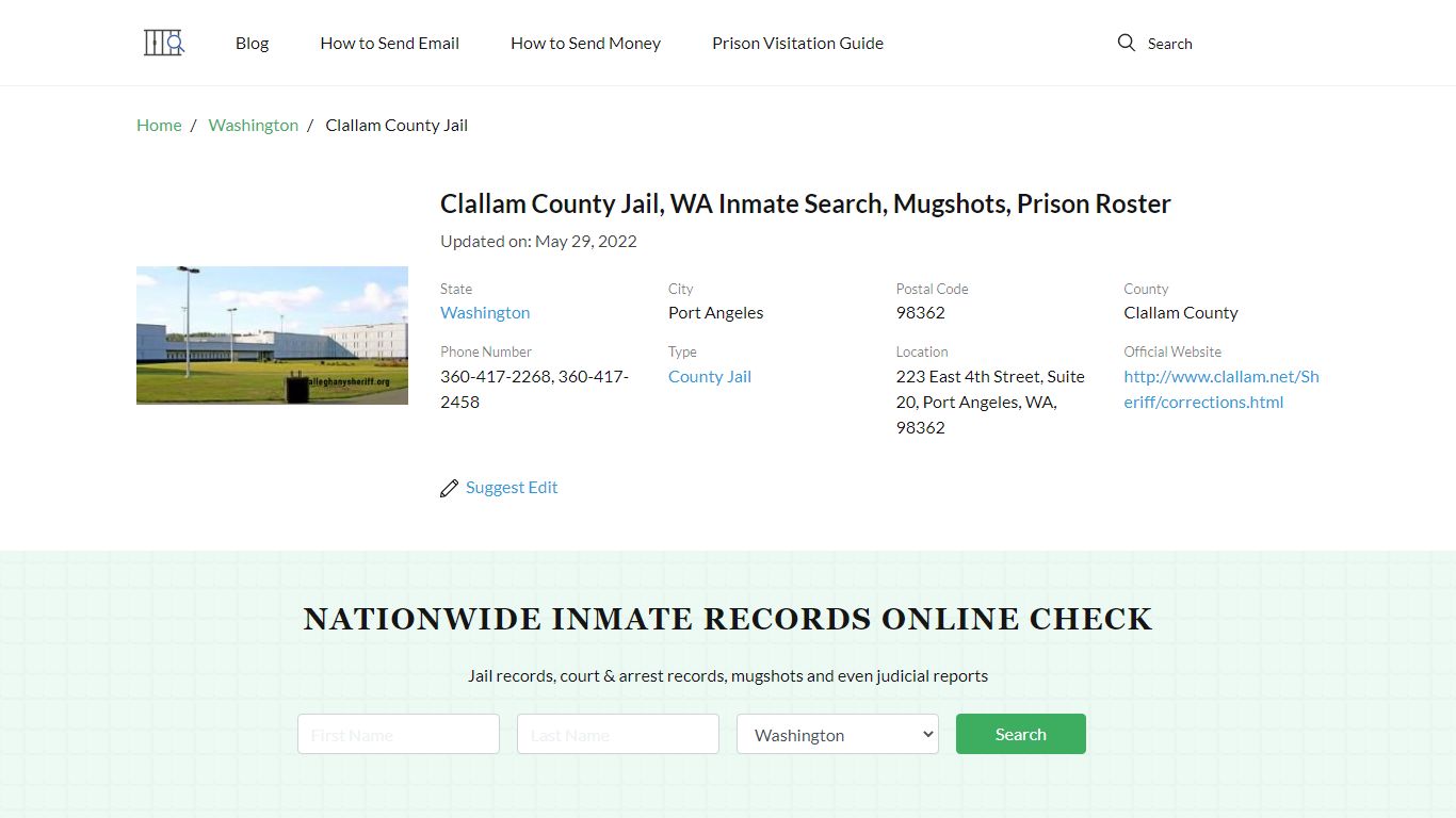 Clallam County Jail, WA Inmate Search, Mugshots, Prison Roster